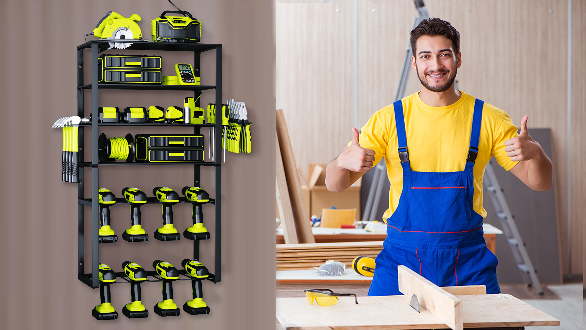 Watch KAFAHOM Power Tool Organizer 8 Drill Holder on Amazon Live